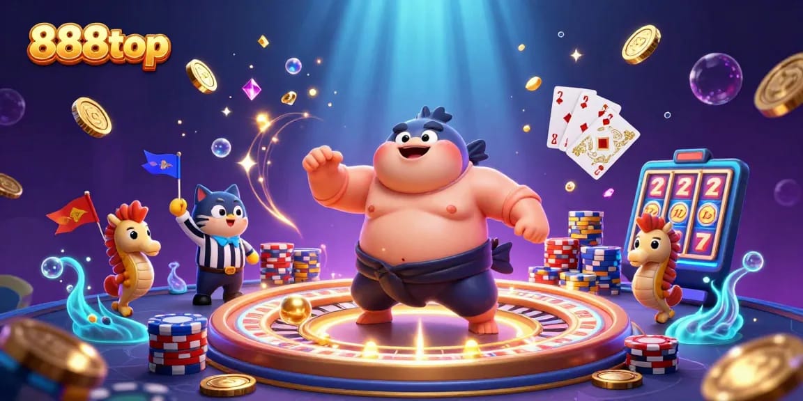 Experience thrilling gameplay at 888top with vibrant visuals and dynamic casino elements.