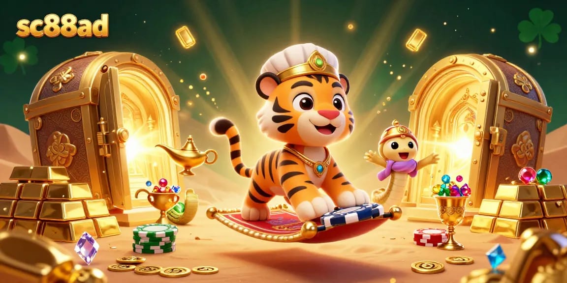 Spin and win big at sc88ad with a magical Arabian-themed casino adventure featuring treasure and jackpots.