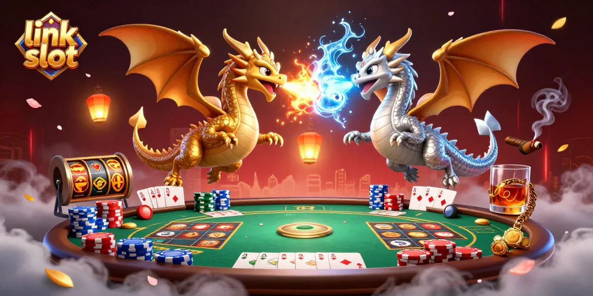 Mengakses link slot dari JANDA4D sambil menikmati permainan kasino dengan ilustrasi naga yang menakjubkan.