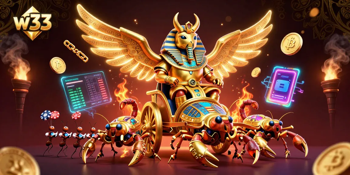 Experience thrilling wins at w33 Casino with a vibrant 3D gaming journey featuring unique characters and crypto elements.