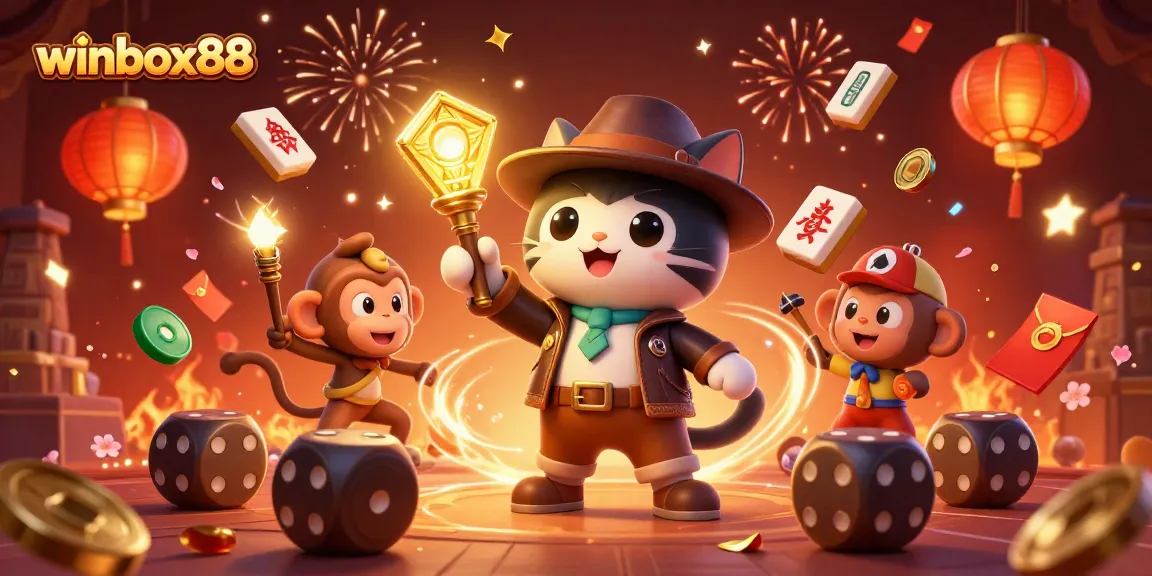 Experience the thrill of winbox88 with symbols of luck and excitement in a vibrant casino adventure.