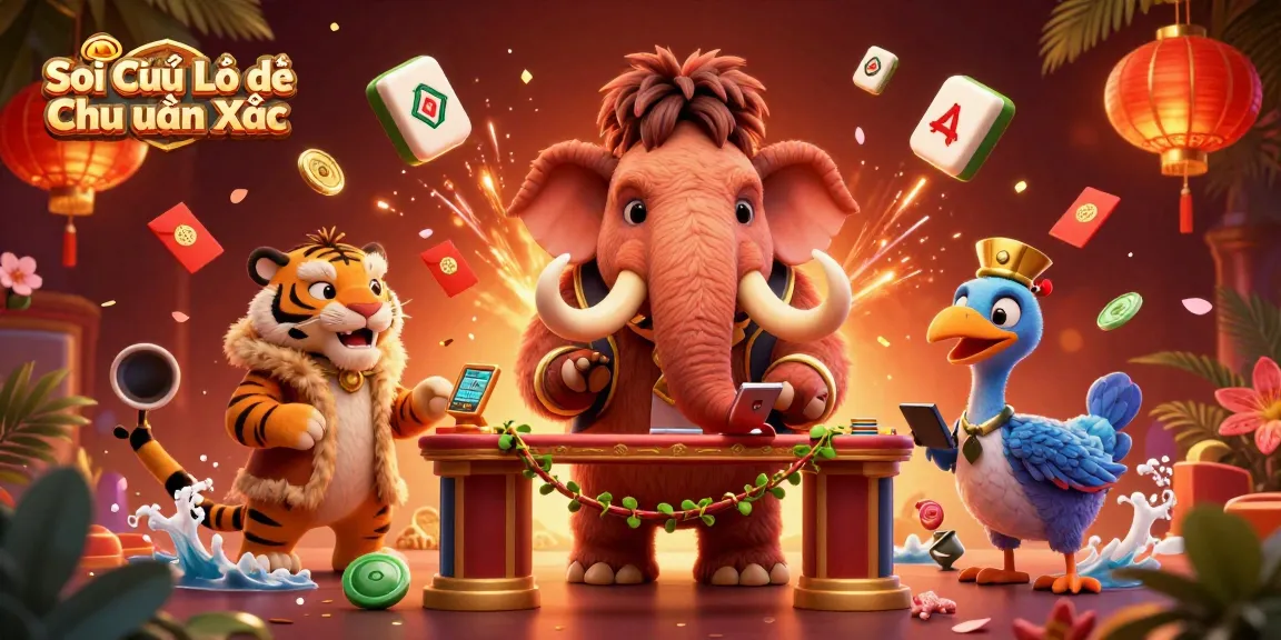 Soi Cầu Lô Đề Chuẩn Xác brings a vibrant casino scene to life with unique characters and elements.