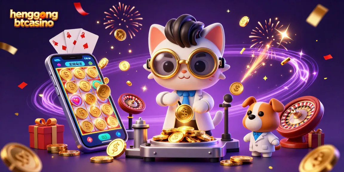 Spin to win with hengongbetcasino in a vibrant 3D environment full of excitement and gaming energy.