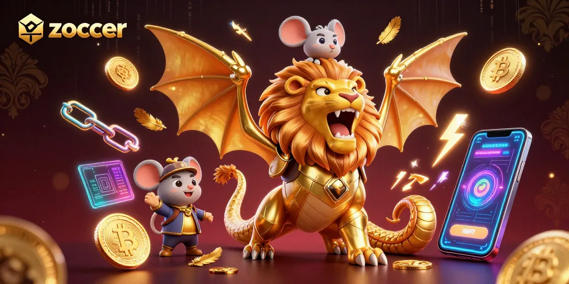 Zoccer delivers thrilling casino adventures with golden chimera and crypto elements in a dynamic 3D scene.