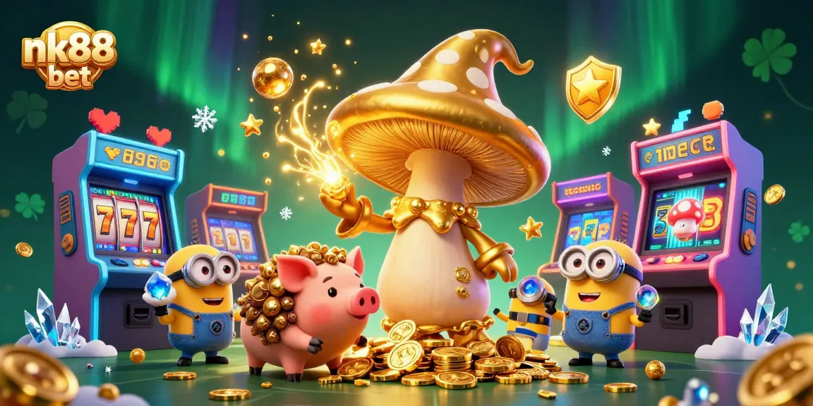 Experience the excitement of nk88 bet with a magical casino scene featuring enchanting characters and vivid game elements.