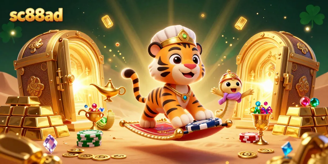 Spin and win big at sc88ad with a magical Arabian-themed casino adventure featuring treasure and jackpots.