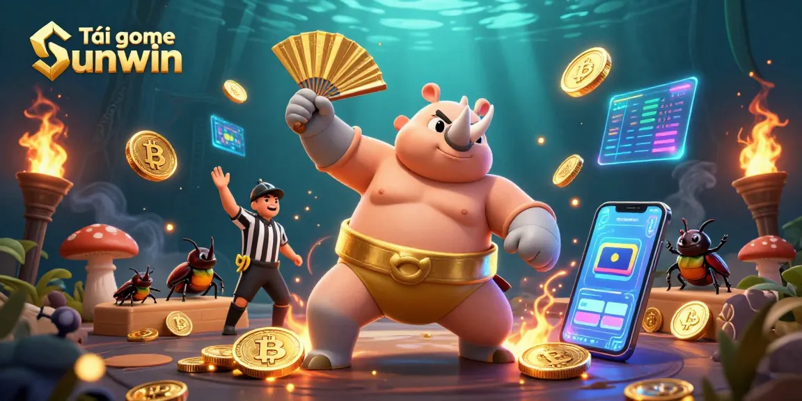 Experience the thrill with Tải game Sunwin, featuring exciting elements and a sumo champion beetle!